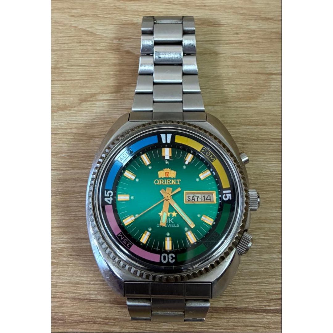 Used [Rare] ORIENT automatic watch green