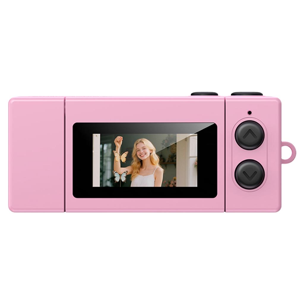 LK030 Thumb Keychain Camera 180° Flip Selfie Screen with Flashlight Multiple Filters Very Small Camcorder Audio Video Recorder