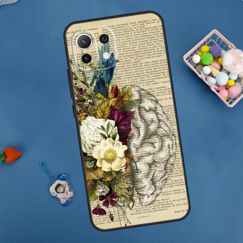 Anatomy Brain Case For Xiaomi 14 13 15 Ultra 11T 12T 13T 14T Pro POCO X7 Pro X3 X5 F5 F6 M6 X6 Pro Cover