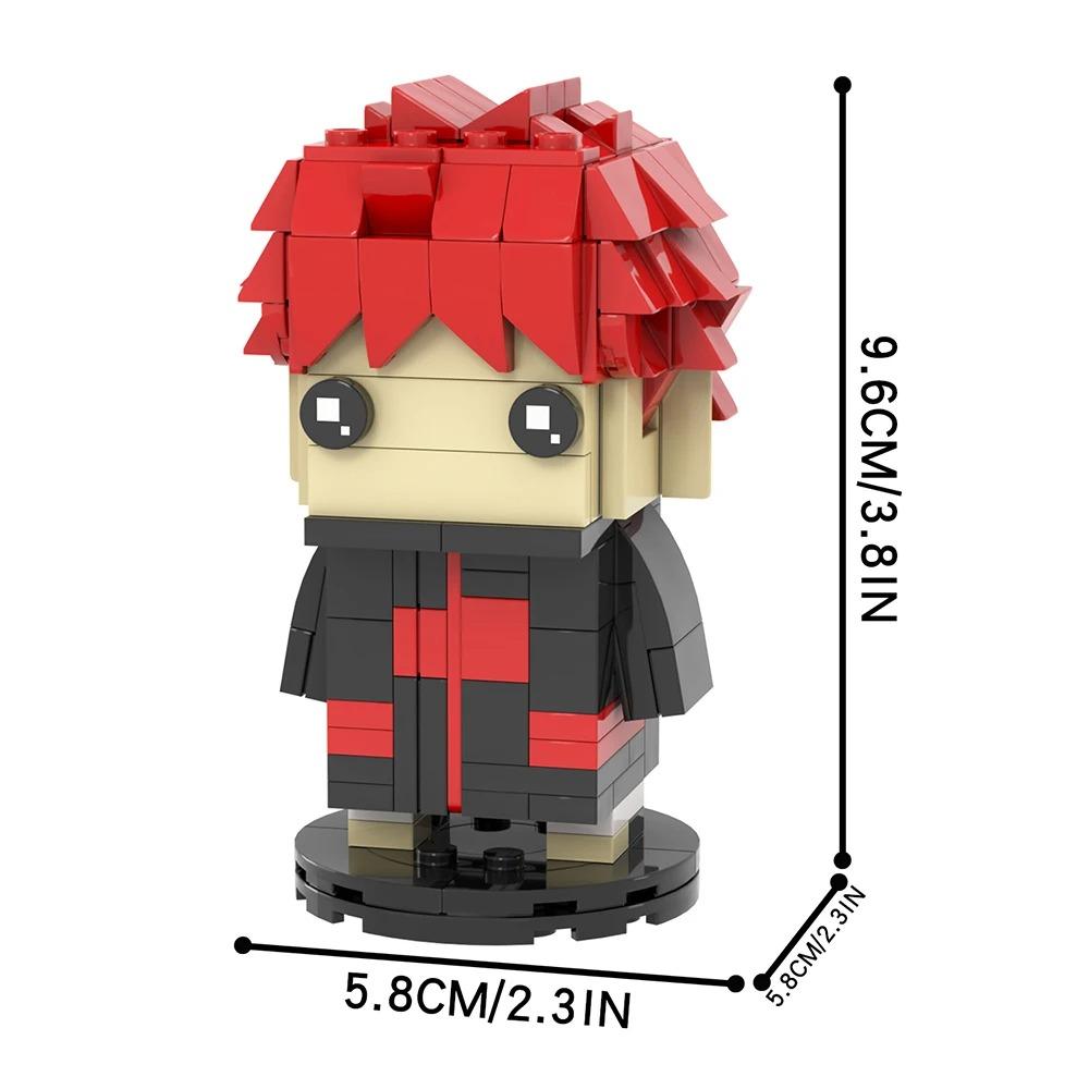 MOOXI Anime Cartoons MOC Bricks Set Compatible BrickHeadsed Building Blocks Parts Kids Education Toys For Children Birthday Gift