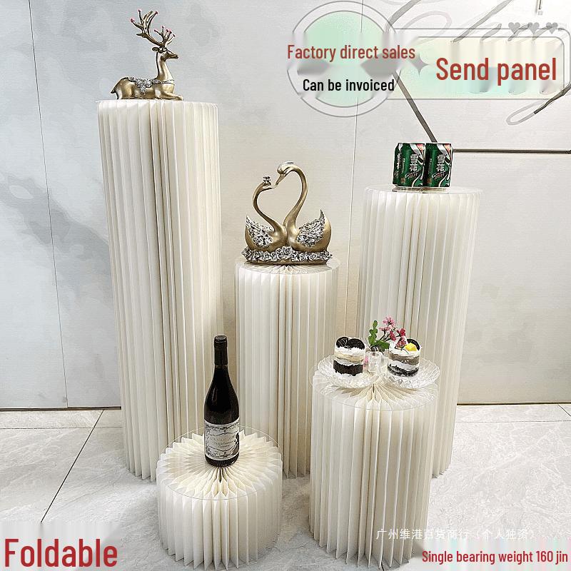 Origami Römische Säulenständer für Kuchen und Dekorationen