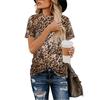 Summer Cute Leopard T-Shirts 3D Print Women O-Neck Short Sleeve T Shirt Streetwear Harajuku Tees Basic Tops Female Clothing