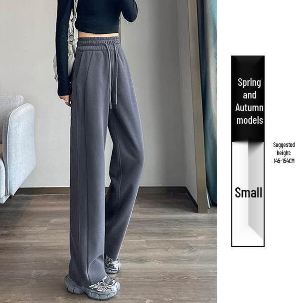Women's Wide-Leg Velvet Sweatpants - Height-Enhancing Banana Sports Pants for Autumn/Winter 2025