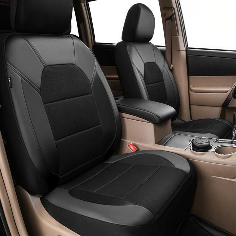 Car Seat Cover Full Set Cloth Universal Polyester Breathable Washable Suitable For Car Truck Van Suv Car Accessories