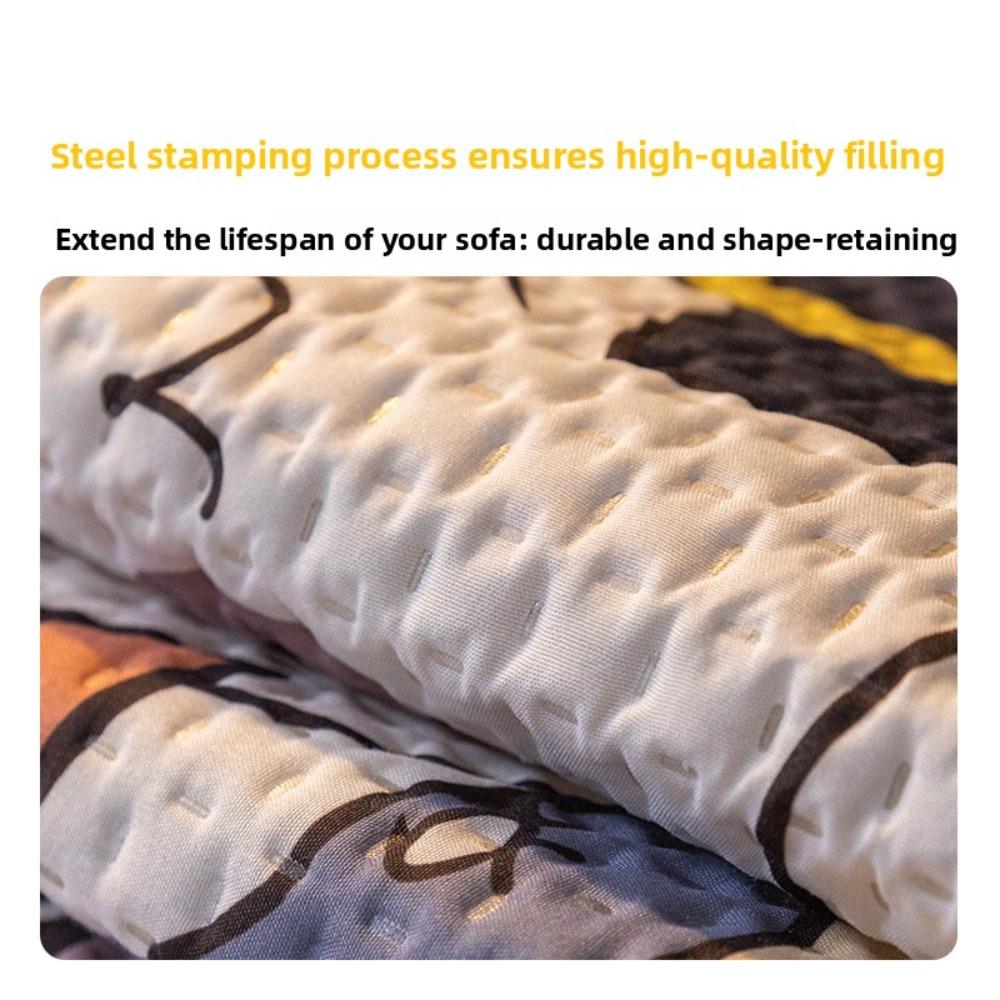 Minimalist Sofa Cover Slip Proof Fabric Cushion Pad Scandinavian Style All Year Round Use Soft Seat Protector