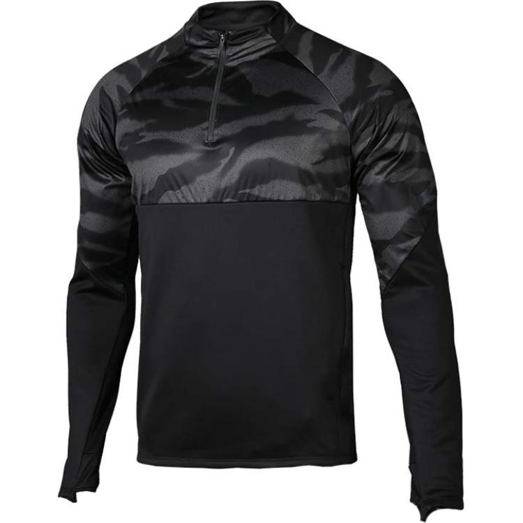 

Nike Half-Zip Thick Football Sports Long Sleeve Sweatshirt Men sweatshirt Black BQ5829-010 L