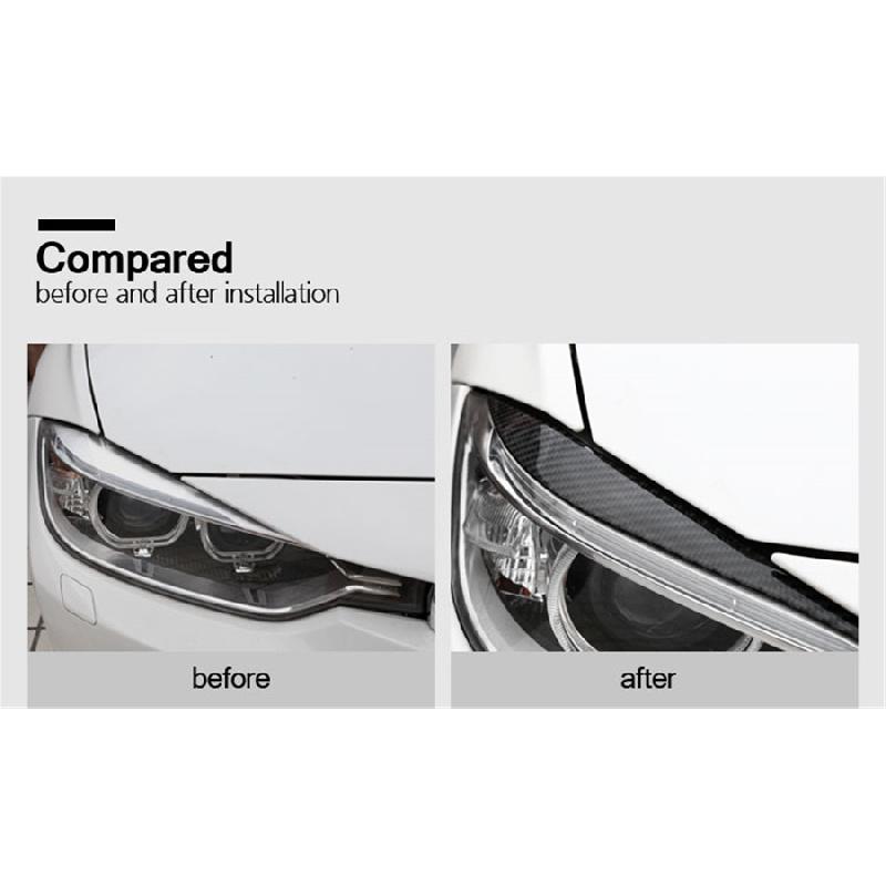 Carbon Headlight Eyelid Cover Eyebrows For Bmw F32 F33 F36 F82 M4 M3 2014-2018
