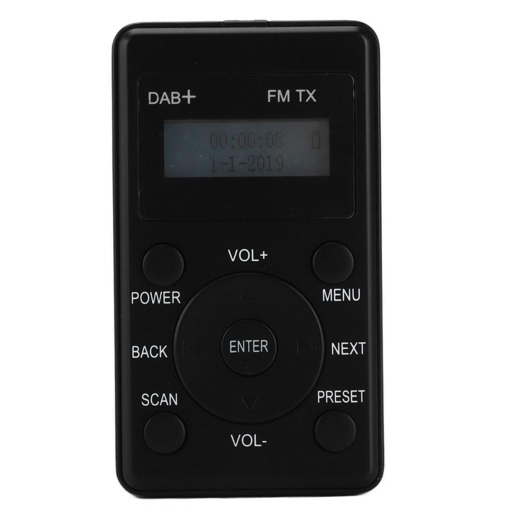 Przenośny Kieszonkowy Cyfrowy Odbiornik Radiowy DAB DAB+ Obsługa FM Czysty Dźwięk do Samochodu ze Słuchawkami