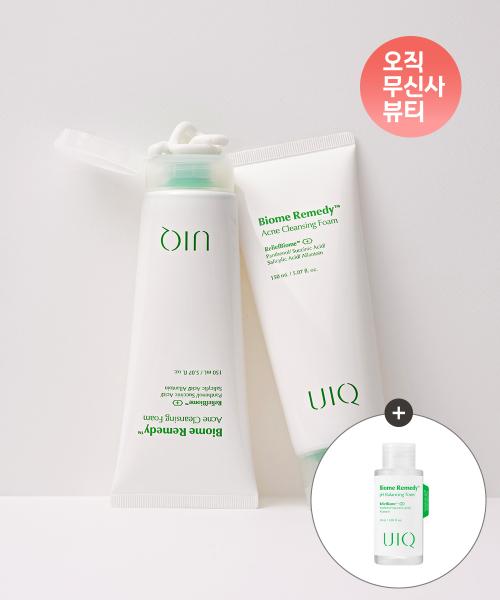 UIK Biome Remedy Acne Cleansing Foam (2-PACK) + Free Mini Toner none
