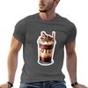 KAWAII SUMMER CHOCOLATE FRAPPE DRINK TShirt Big Size Crew Neck TShirt