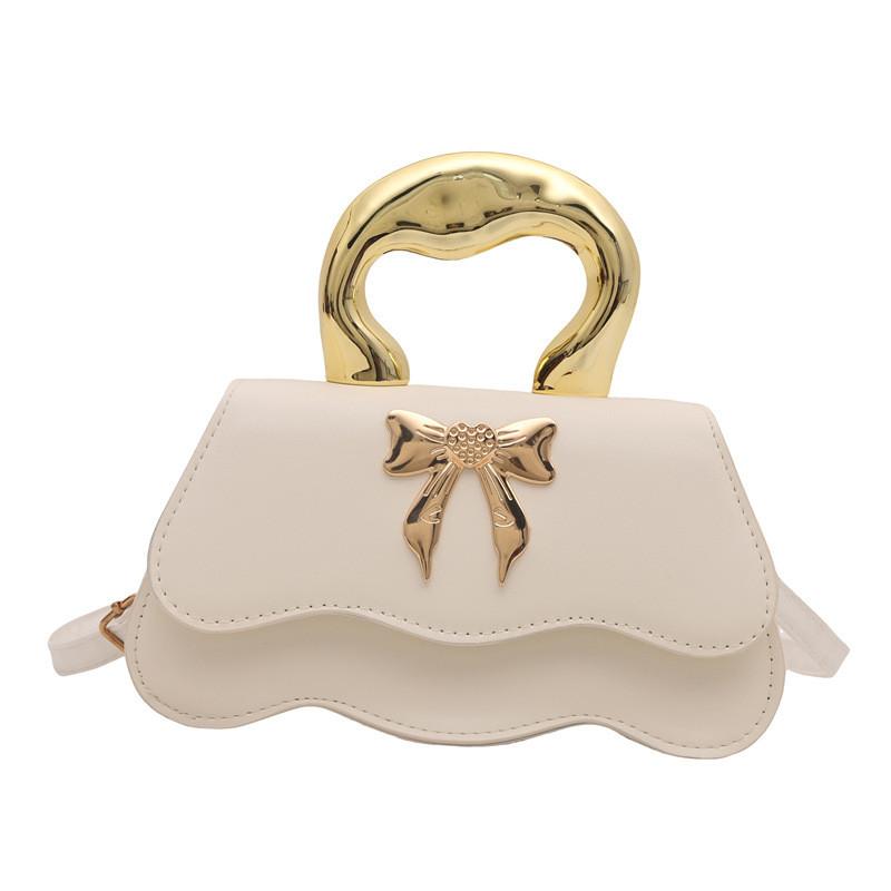 Trendy Bowknot Handbag Chic Small Square Crossbody Bag In Stylish Colors