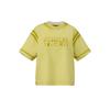 Denivita Ws Tee Simple Casual Comfortable Regular T-Shirt Women Tops Yellow 2182B434-750