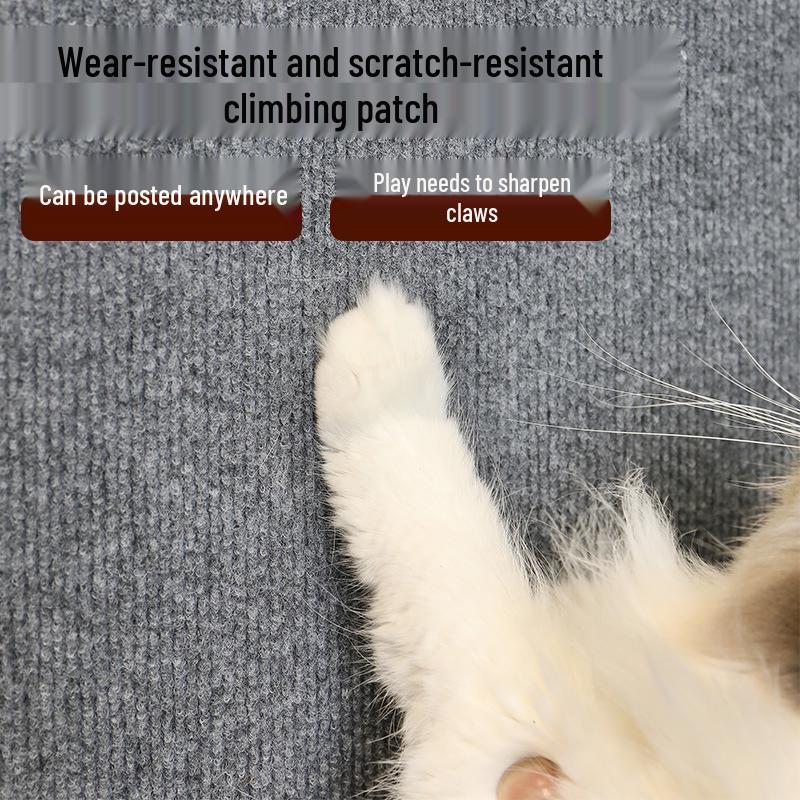Klettermatte für Katzen: Strapazierfähiger, schuppenfreier Wandaufkleber und Kratzbrett für Katzen