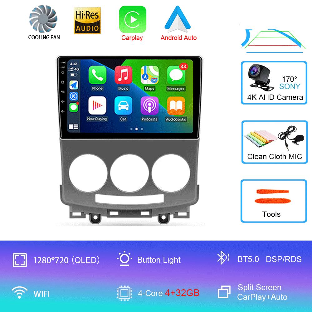 

Автомобильное радио Android 14 для MAZDA 5 2005 2006 2007 2008 - 2010 Навигация Мультимедийный проигрыватель Стерео WiFi+4G Видео Carplay Головное устройство