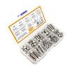 216Pcs Hexagon Socket Screw Stainless Steel Flat Round Caps Head Screws Bolts and Nuts Assortment Set With Storage Box