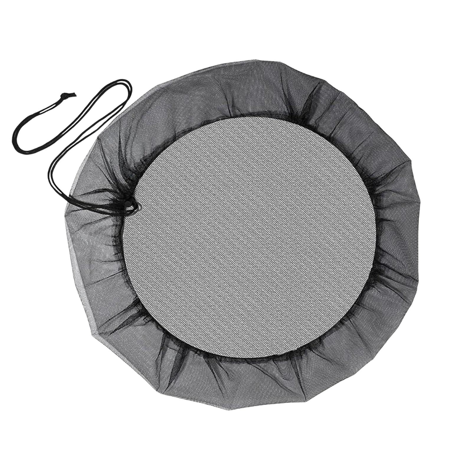 

Outdoor Water Collection Rain bucket Mesh Cover Barrel Cleaning Time Prevent Insect and Leaves Garden Supplies One Size чёрный