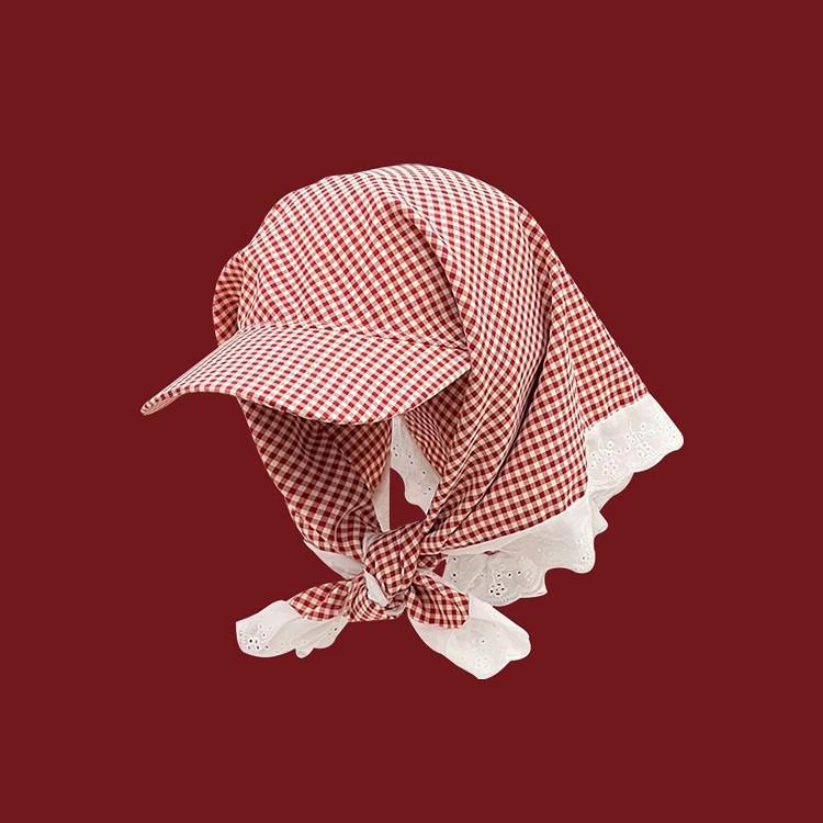 Women's Wide-Brimmed Baseball Cap - 2025 Summer Sun Protection Hat with Korean Style Bowknot, Flattering Design for a Slimmer Face