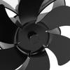 Stove Fan 6 Blades Grter   Volume Low Noise   Wr Resistance Fireplace Fan Black