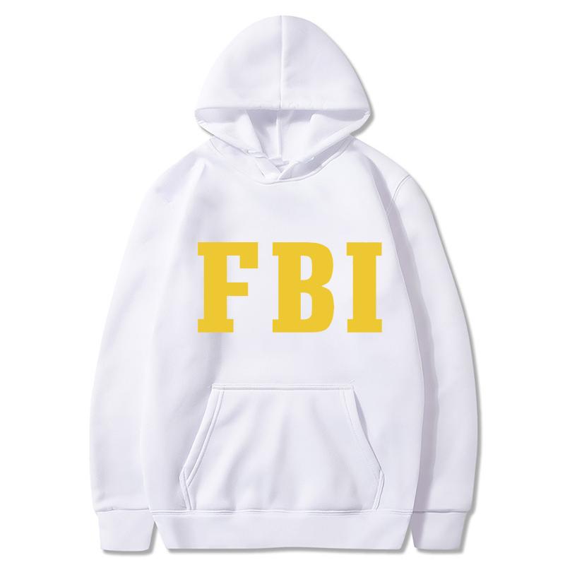 Hoodie Sleeved Long Hoodies Men Fbi Printing Men Womens Hoodies Tracksuits Jogger Pants Thick Warm Clothes Men Hoodie