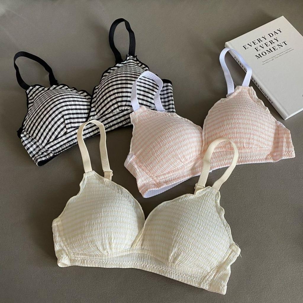Plaid Bras For Women Bras Backless Breathable Female Underwear Soft Lingerie Fashion Women's Underwear Girls Bras