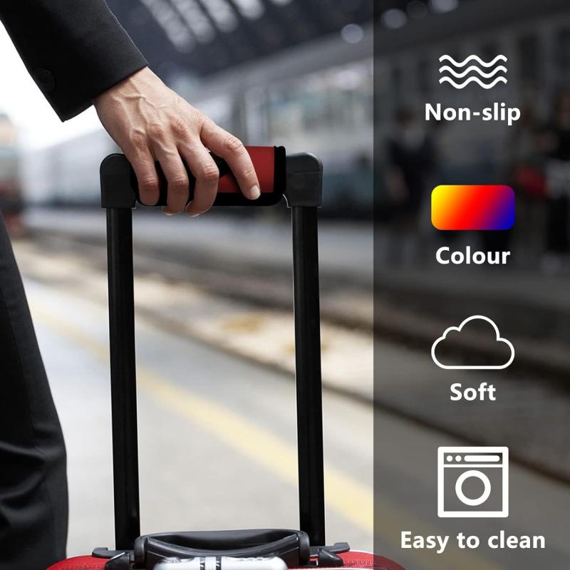 1 kus Pohodlná neoprenová rukojeť na zavazadlo Úchop Cestovní taška Zavazadlo Kufr Ochranný kryt Měkký identifikátor Rukojeť kočárku