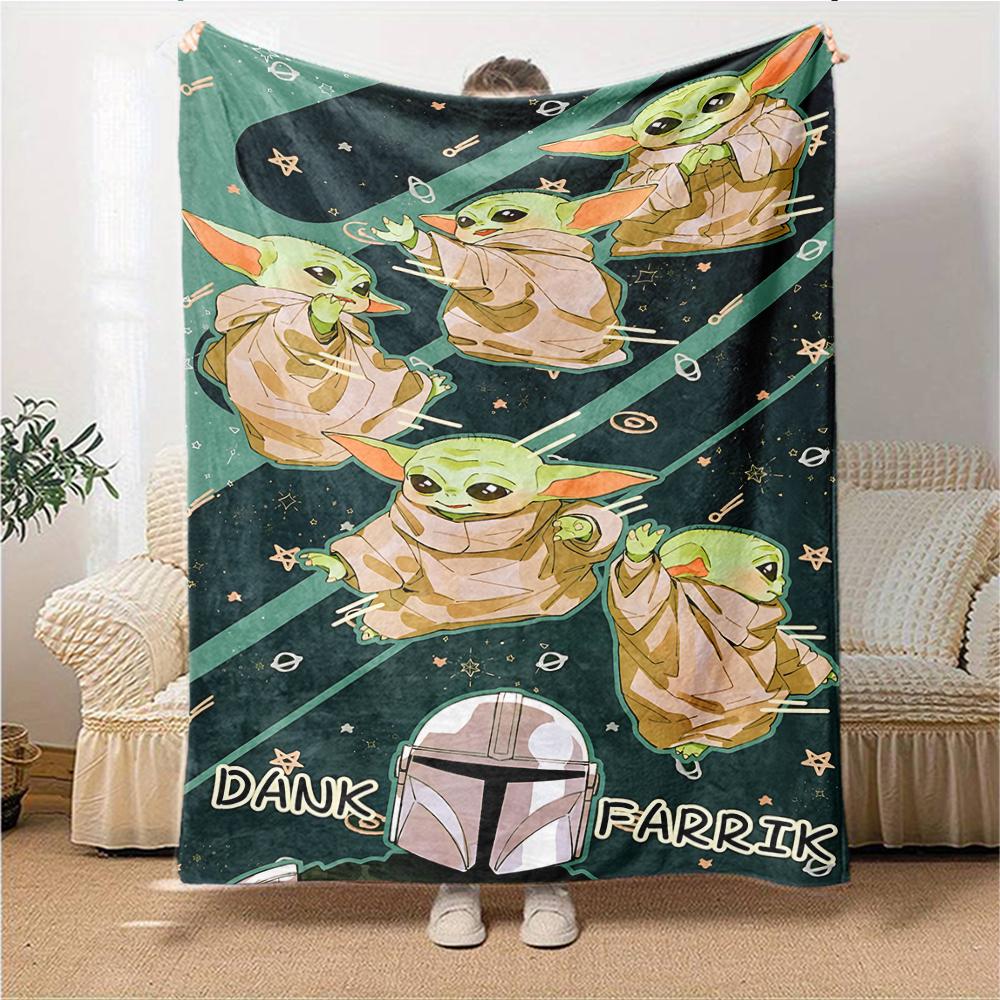 Baby Yoda Space Blanket Soft Throw Blanket For Home Bedroom Bed Sofa Travel Office Solid Christmas Blanket
