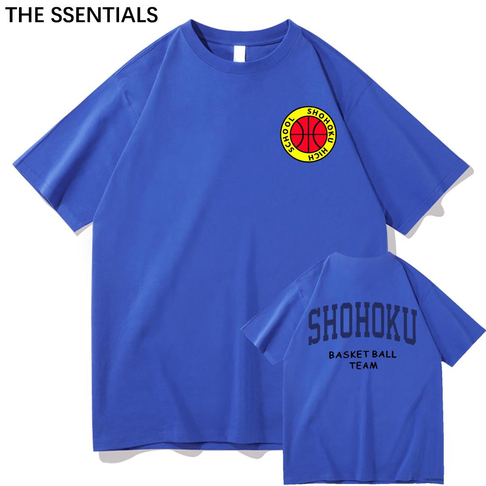Anime Slam Dunk T Shirt Unisex /Women Harajuku Graphic Hanamichi Tshirt Unisex Unisexga Cartoon Aesthetic Letter Print Cotton Tee Shirt