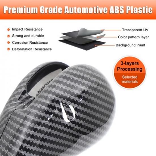 ABS Carbon Fiber Gear Shift Knob Cover Trim For Porsche Macan 95B 2014-