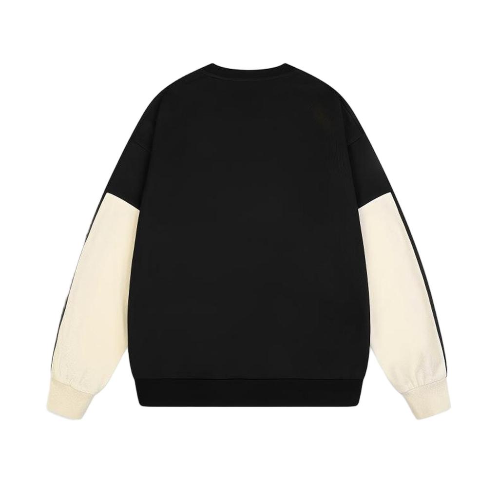 Classic Retro Sweatshirt, Round-neck Casual Sweatshirt, Loose Shoulder Sleeves, Versatile Sports Top
