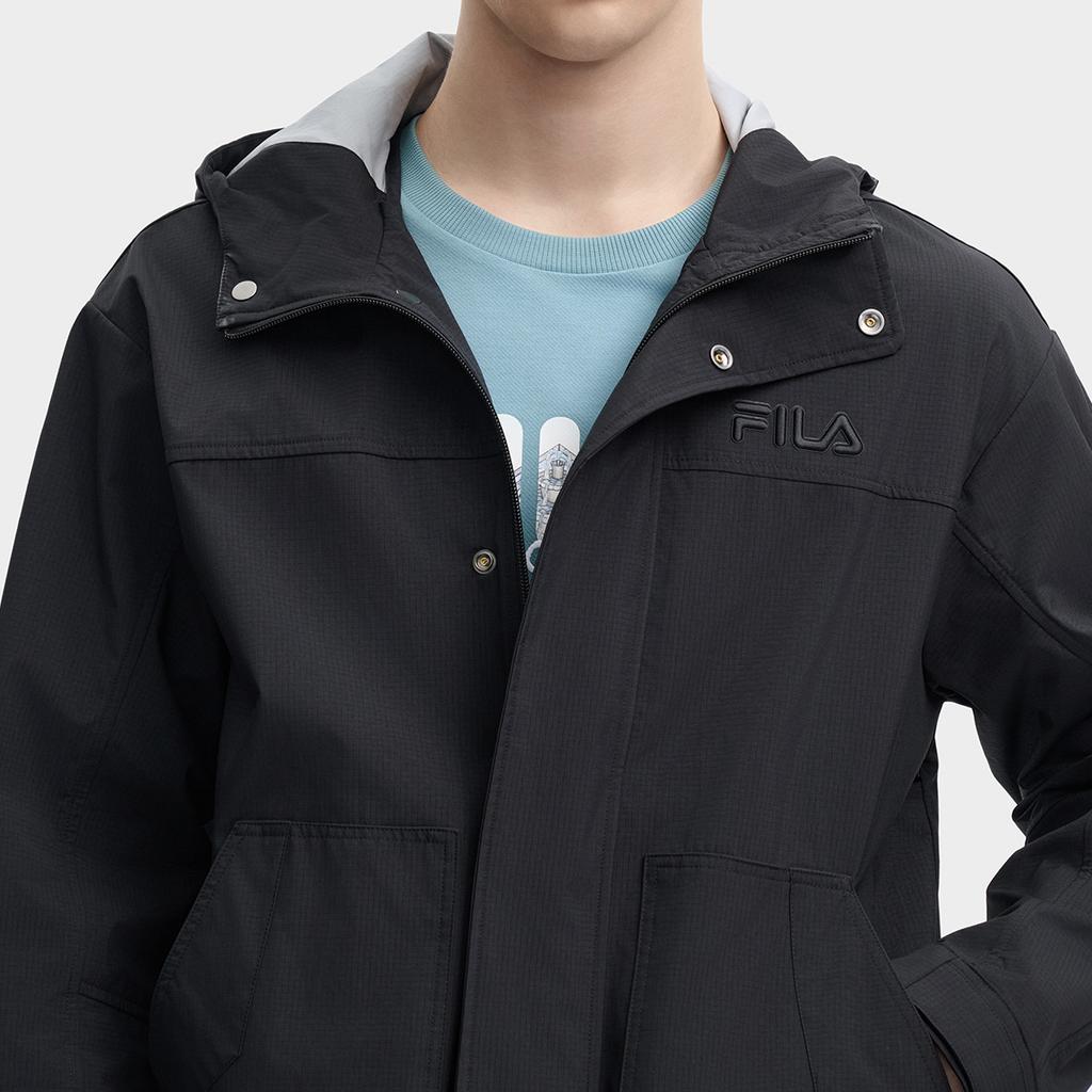 New FILA Jackets Men's Jet Black F11M438703FBK