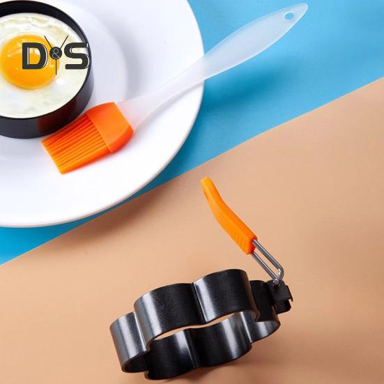 Stal nierdzewna w kształcie serca, forma do jajek, nieprzywierająca, kwiatowa gwiazda, naleśniki, omlet, foremki do smażenia jajek, gotowanie śniadaniowych kanapek, burgerów