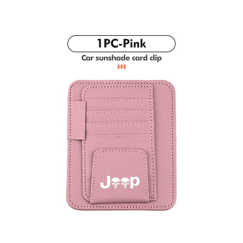 JOT2 Car Sun Visor Organizer Multi-Pocket Card Glasses Storage Holder for Jeep CHEROKEE LIBERTY COMPASS PATRIOT car accessories