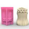 Wreath Girls Pen Holder Pot Silicone Mold Epoxy Resin Mold Table Ornament Mold