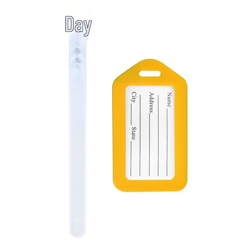 Airplane Luggage Tag Identifier: Suitcase Name & Boarding Pass Label.