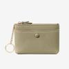 Pure Color Litchi Pattern Wallet Zipper Change Bag Card Pocket Mini Coin Purse  Man