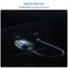 FONKEN 2 In 1 USB Bluetooth 5.0 Audio Transmitter Receiver LCD Display 3.5mm AUX Stereo Wireless Adapter Dongle For PC TV Car Headphone