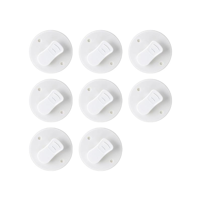 

Набор из 8 гладких зажимов для шторки в ванную, устойчивых к ржавчине, зажимы для штор, простое использование, предотвращает разрывы, незаменимый аксессуар для ванной 1