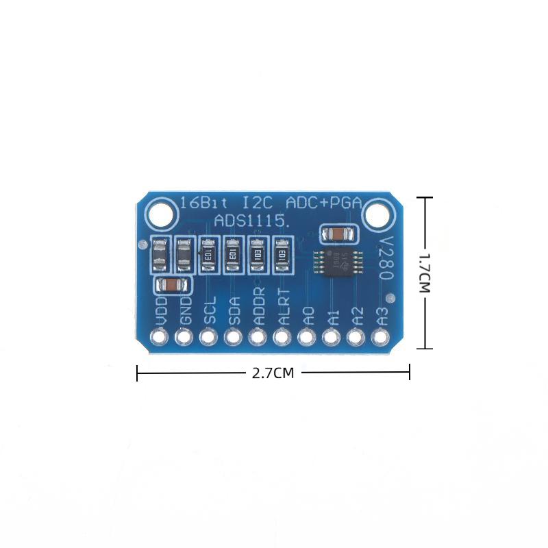 Ads1115 Ultra Small 16 Bit Precision Analog-To-Digital Converter Adc Development Board Module 4-Channel