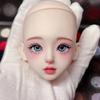 Arrival 1/6 Head with Makeup for 28cm Girls Doll Acssories Open Head Dress Up Toys