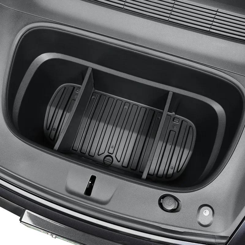 Vorderer Kofferraum-Stauraumteiler für Tesla Model Y Juniper Organizer Trennwand Prallplatte Ladeflächenabdeckung Schutz PP-Platte Autozubehör