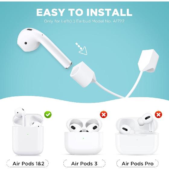 Single Replacement L Earbud for AirPods 1 gen, Only for AirPod 1 Left Model A1722, Left Airpod Replacement 1st gen with a Complimentary Magnetic