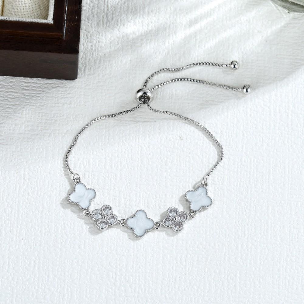 Hot-selling light luxury versatile CD bracelet Mori literary and artistic full diamond Seiko love bracelet