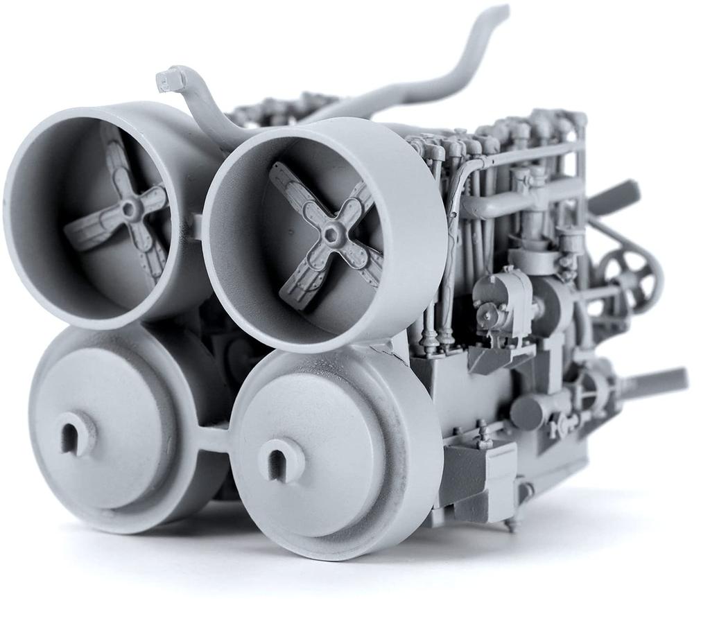 GSI Creos Meng Model 1/35 German A7V Tank, Krupp Type, with Resin Engine, Limited Edition Plastic Model, MTS-017S, Molded Color