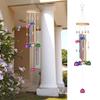 Seven-Color Bell Wind Chime: Solid Wood & Aluminum Home Balcony Decoration
