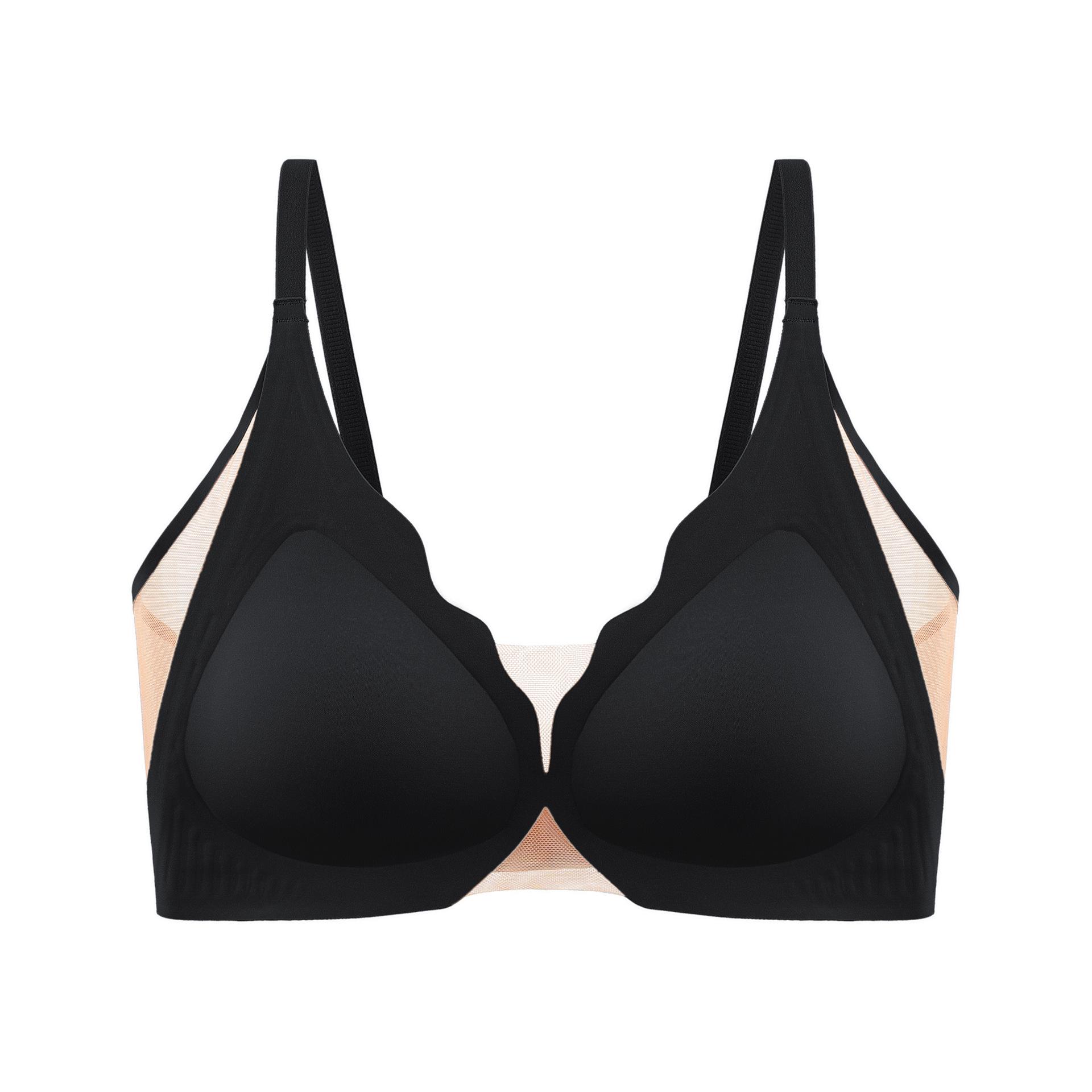 

Дышащий сетчатый бесшовный утягивающий бюстгальтер - Основа Невидимая обертка Medium for AB (95-110 lbs)