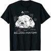 Funny Cute English Bulldog Anatomy Dog Biology Gift T-Shirt