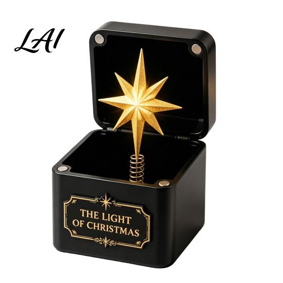Spring Mechanism Printed Christmas Toy 3D Pop Up Pop-Up Magic Box with Action, Xmas