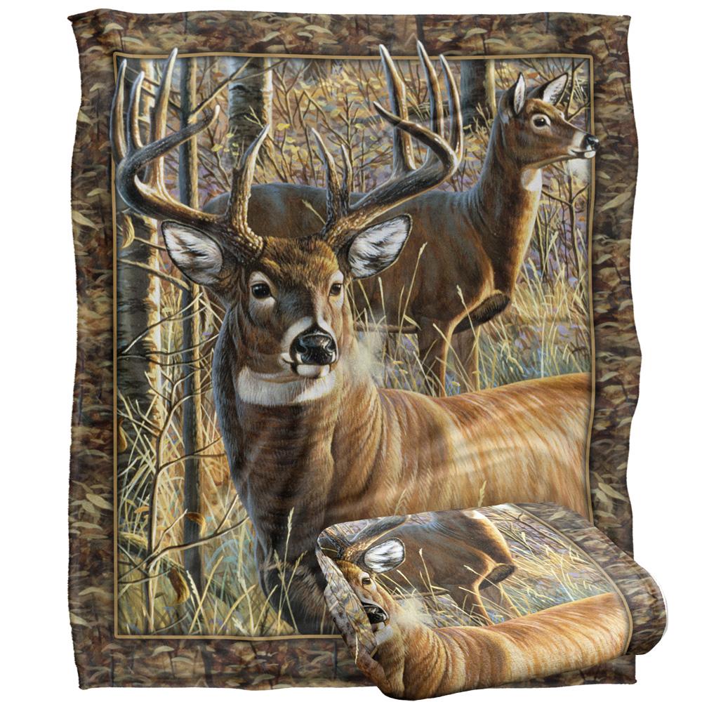 JQ Licensing Hunting Challenge Silky Deer Supersoft Blanket