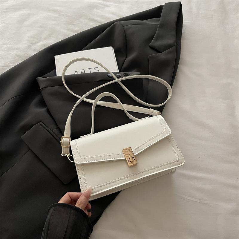 Niche Simple and Fashionable Solid Color Bag Commuter Bag Women's Autumn New Trend Handbag Oblique Span Bag Women