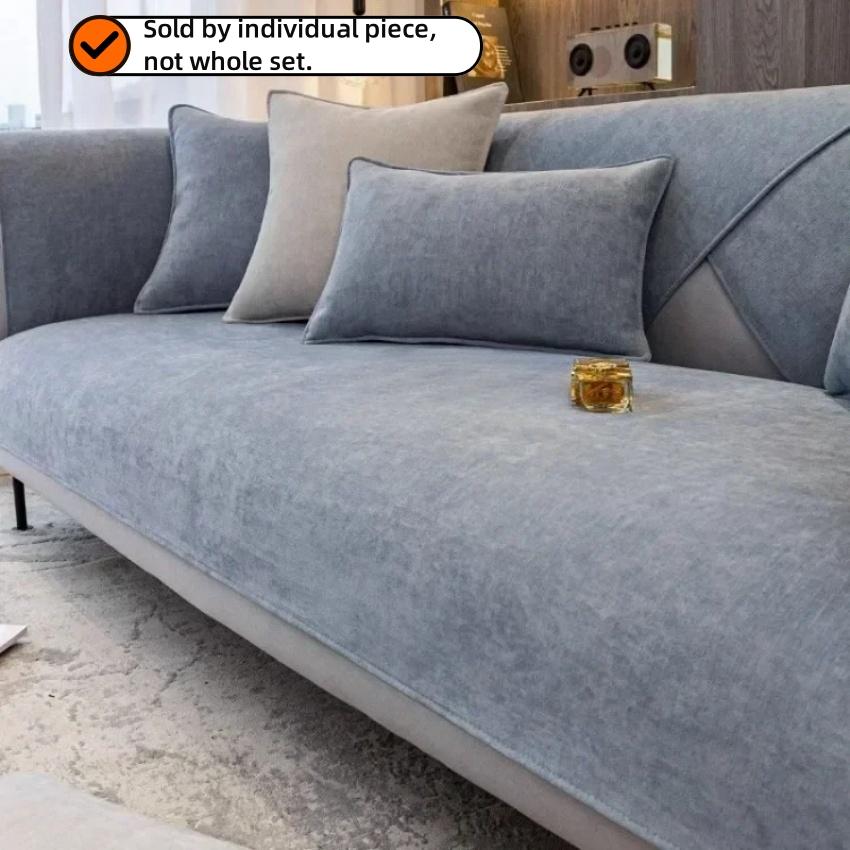 

Упрощенный чехол для дивана из цельного шенилла для гостиной, нескользящий чехол для диванной подушки, универсальные защитные чехлы для диванов Four Seasons 70*70